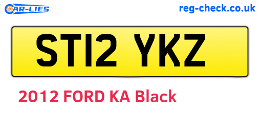 ST12YKZ are the vehicle registration plates.