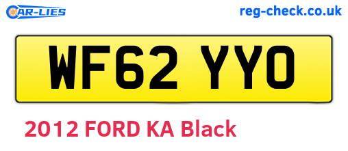 WF62YYO are the vehicle registration plates.