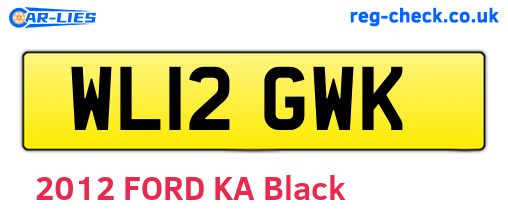 WL12GWK are the vehicle registration plates.