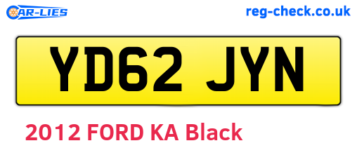 YD62JYN are the vehicle registration plates.