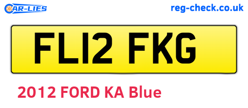 FL12FKG are the vehicle registration plates.