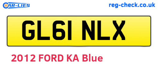 GL61NLX are the vehicle registration plates.