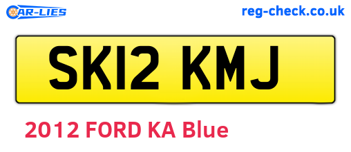 SK12KMJ are the vehicle registration plates.