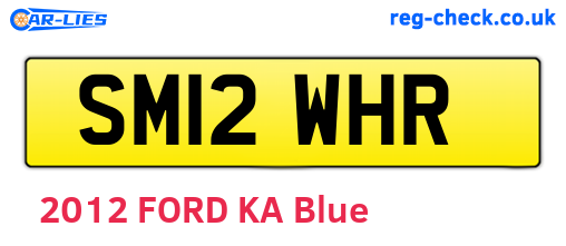 SM12WHR are the vehicle registration plates.