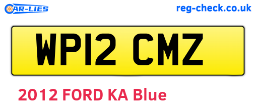 WP12CMZ are the vehicle registration plates.