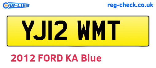 YJ12WMT are the vehicle registration plates.