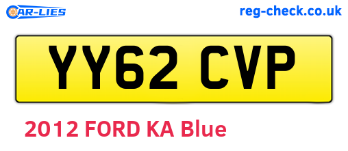 YY62CVP are the vehicle registration plates.