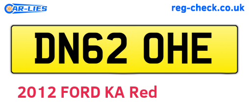 DN62OHE are the vehicle registration plates.