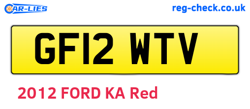 GF12WTV are the vehicle registration plates.