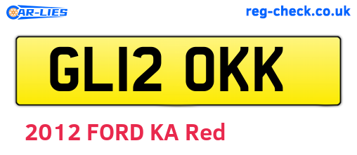 GL12OKK are the vehicle registration plates.