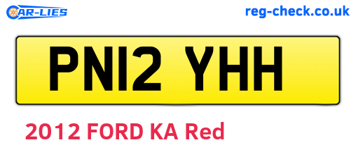 PN12YHH are the vehicle registration plates.