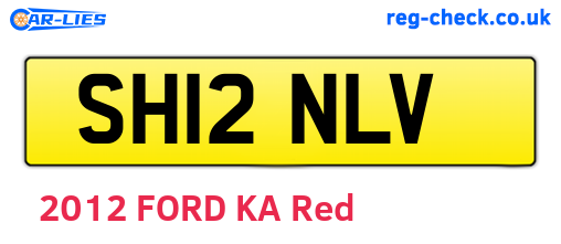 SH12NLV are the vehicle registration plates.