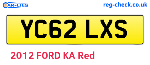 YC62LXS are the vehicle registration plates.