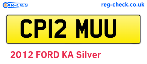 CP12MUU are the vehicle registration plates.