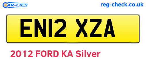 EN12XZA are the vehicle registration plates.
