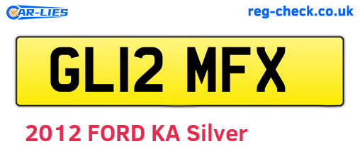 GL12MFX are the vehicle registration plates.