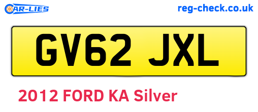 GV62JXL are the vehicle registration plates.