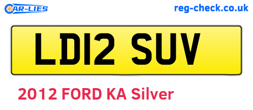 LD12SUV are the vehicle registration plates.