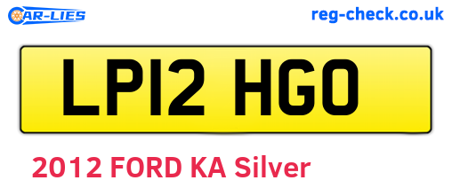 LP12HGO are the vehicle registration plates.