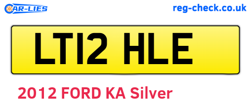 LT12HLE are the vehicle registration plates.