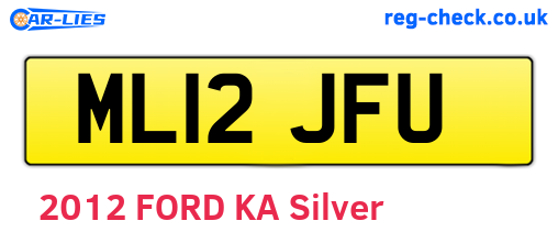 ML12JFU are the vehicle registration plates.