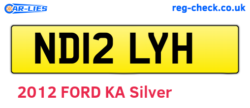 ND12LYH are the vehicle registration plates.