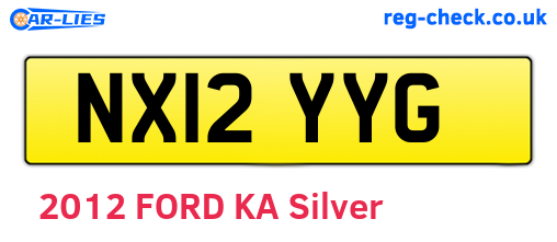 NX12YYG are the vehicle registration plates.