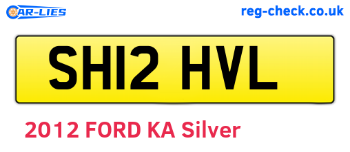 SH12HVL are the vehicle registration plates.