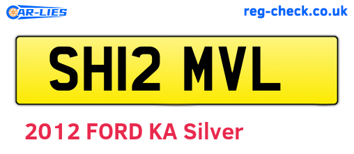 SH12MVL are the vehicle registration plates.