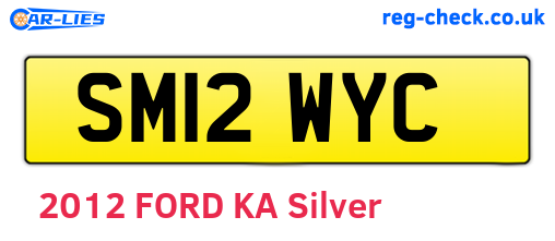 SM12WYC are the vehicle registration plates.