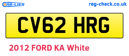 CV62HRG are the vehicle registration plates.