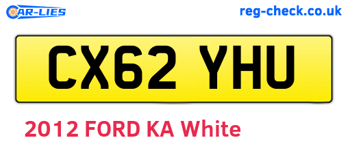 CX62YHU are the vehicle registration plates.
