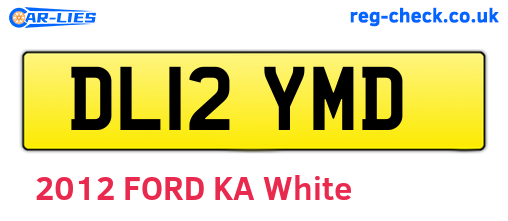 DL12YMD are the vehicle registration plates.