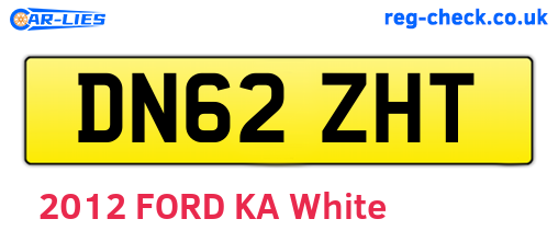 DN62ZHT are the vehicle registration plates.