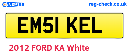 EM51KEL are the vehicle registration plates.