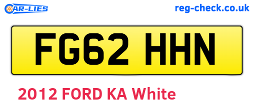 FG62HHN are the vehicle registration plates.