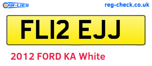 FL12EJJ are the vehicle registration plates.