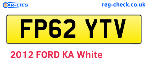 FP62YTV are the vehicle registration plates.
