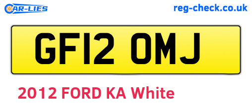 GF12OMJ are the vehicle registration plates.