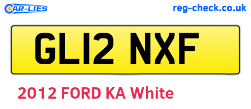 GL12NXF are the vehicle registration plates.