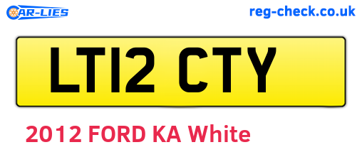 LT12CTY are the vehicle registration plates.