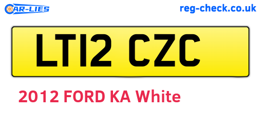 LT12CZC are the vehicle registration plates.