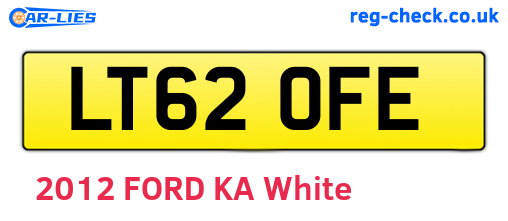 LT62OFE are the vehicle registration plates.
