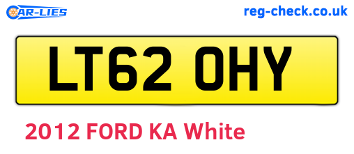 LT62OHY are the vehicle registration plates.