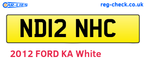 ND12NHC are the vehicle registration plates.