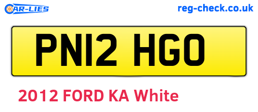PN12HGO are the vehicle registration plates.