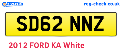 SD62NNZ are the vehicle registration plates.