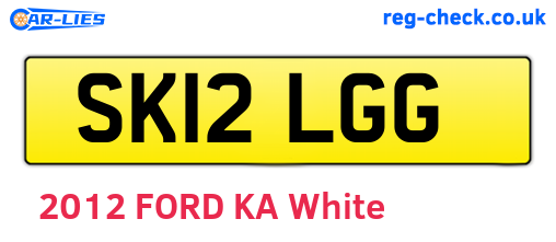 SK12LGG are the vehicle registration plates.