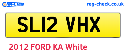 SL12VHX are the vehicle registration plates.
