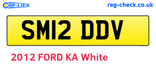 SM12DDV are the vehicle registration plates.